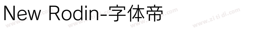 New Rodin字体转换